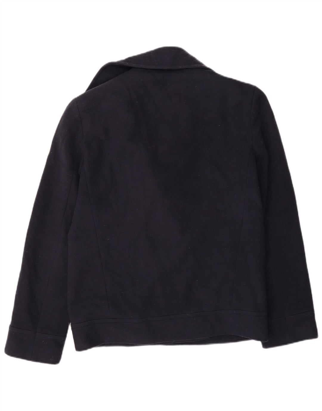 Marks & Spencer Damen Pea Coat UK 10 Small Marineblaue Wolle