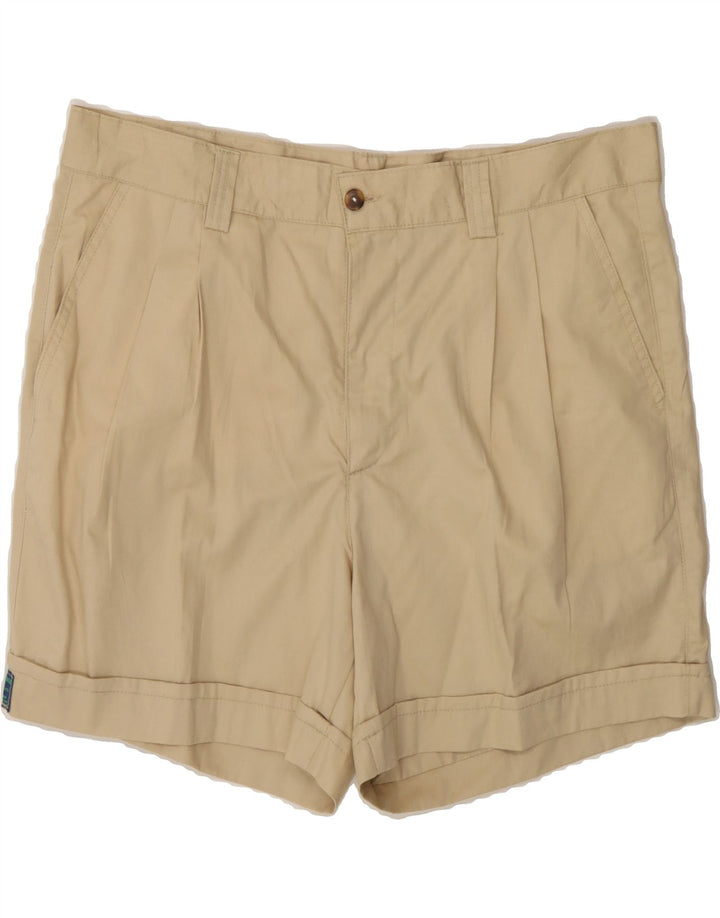 VINTAGE Womens Chino Shorts W36 XL Beige Vintage Vintage and Second-Hand Vintage from Messina Hembry 