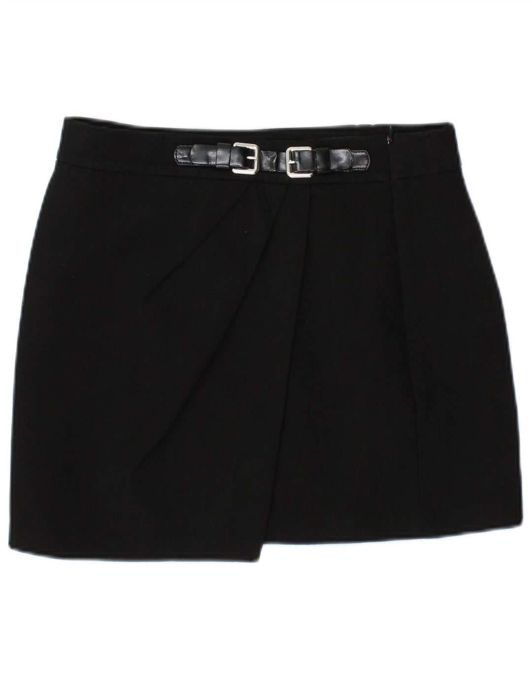 Zara Damen Minirock Small W27 Schwarz Polyester
