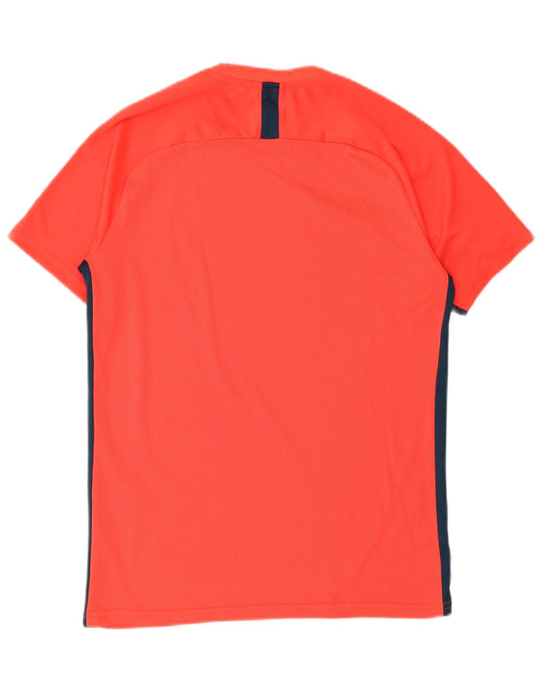 Nike Mens Dri Fit T-Shirt Top Medium Red Colourblock