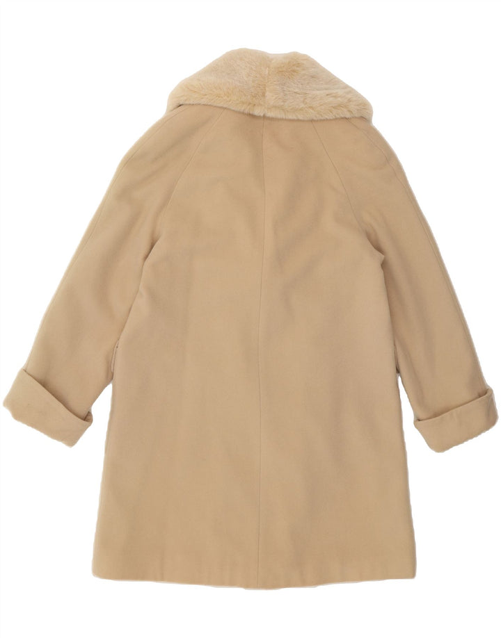 DOROTHY PERKINS Womens Overcoat UK 10 Small Beige Wool Vintage Dorothy Perkins and Second-Hand Dorothy Perkins from Messina Hembry 