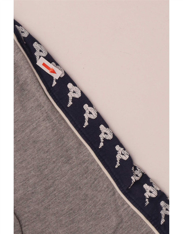 Kappa Womens Graphic Sweatshirt Jumper UK 14 Medium Grey Colourblock