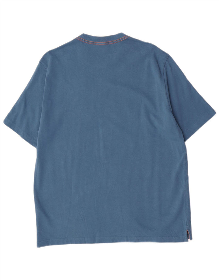 Paul Smith Mens Graphic T-Shirt Top Large Blue Cotton