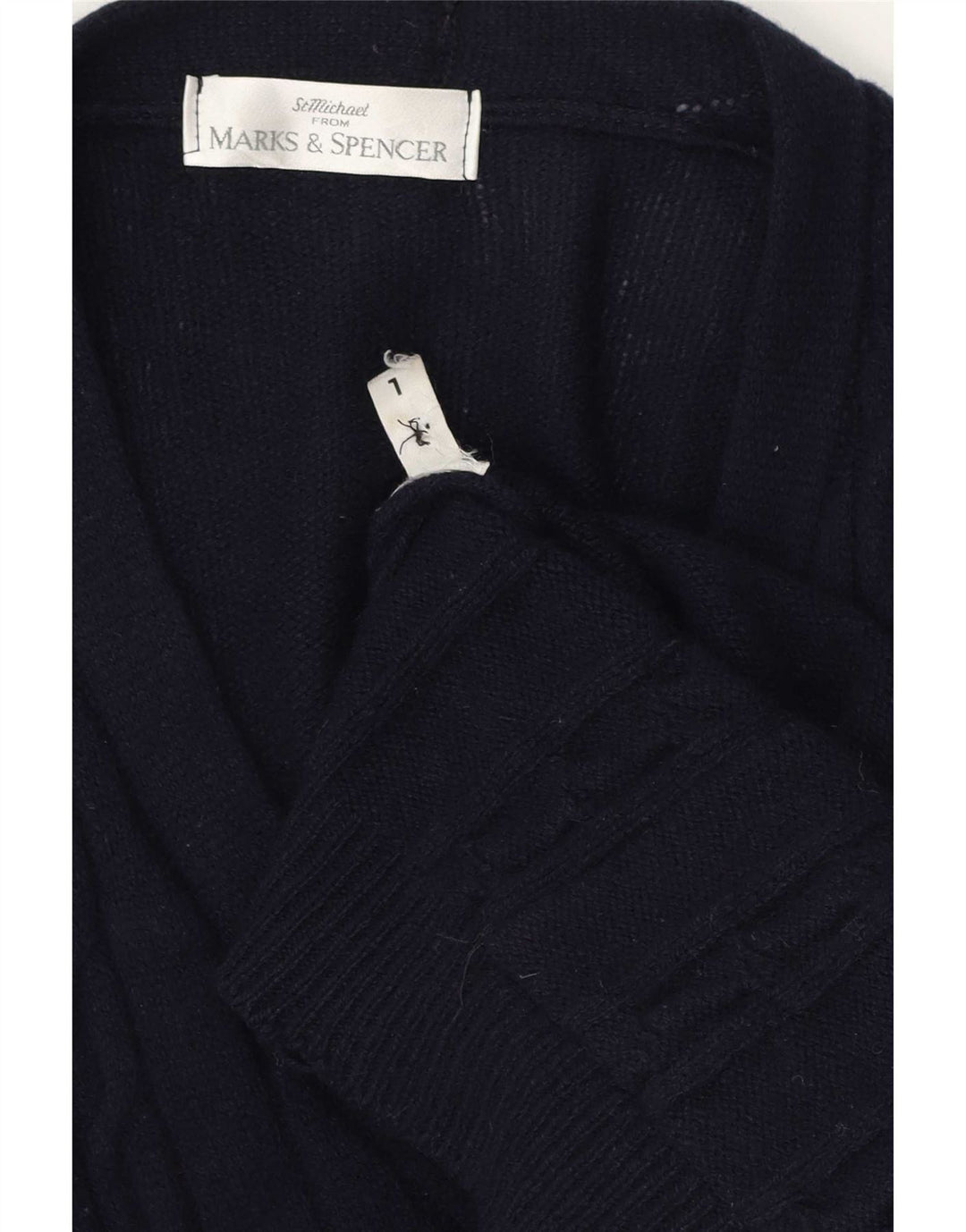 Marks & Spencer Herre Cardigan Sweater Large Navy Blue