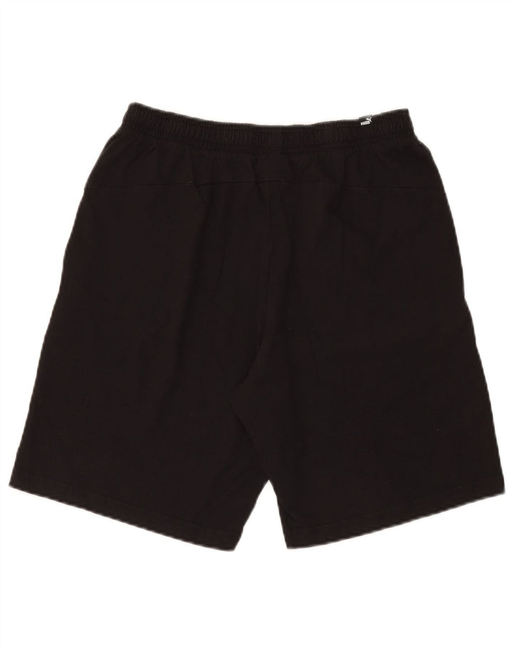 Puma Mens Graphic Sport Shorts Medium  Black