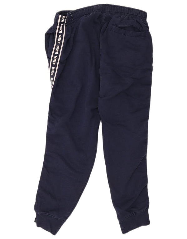 Nike Pantalon de survêtement graphique pour homme en coton bleu marine moyen