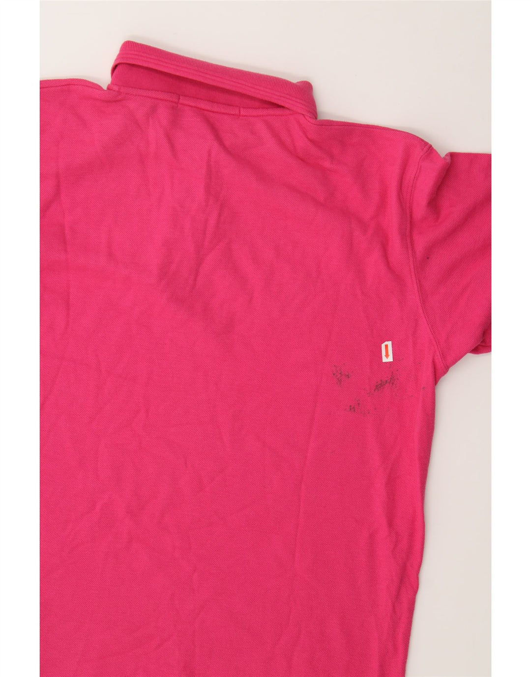 ST. BERNARD Womens Polo Shirt UK 14/16 Large Pink Polyester Vintage St. Bernard and Second-Hand St. Bernard from Messina Hembry 
