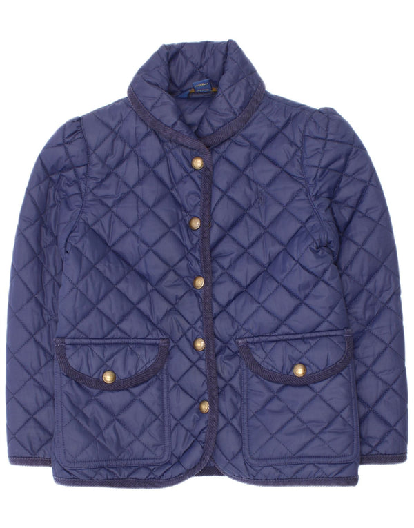 Polo Ralph Lauren piger quiltet jakke 5-6 år marineblå polyester