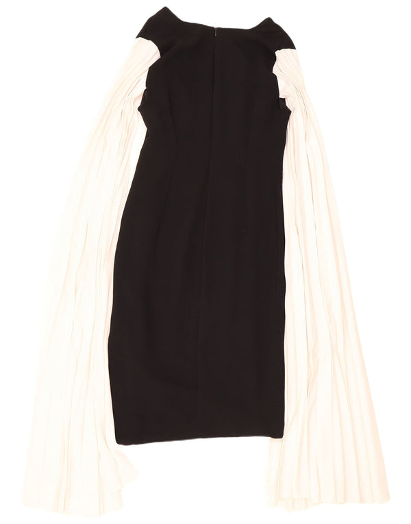 Abito tubino da donna Karen Millen UK 14 Large in viscosa color block nero