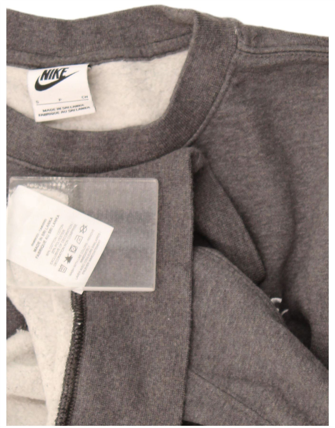 Nike Mens Sweatshirt Jumper Small Grey Cotton