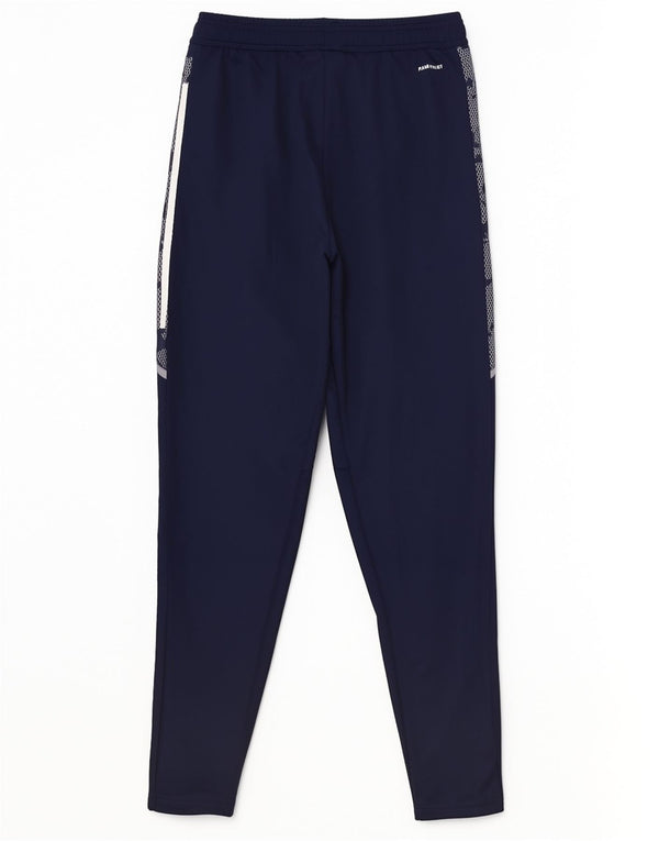 Adidas Mens Tracksuit Trousers Small Navy Blue Colourblock Sports