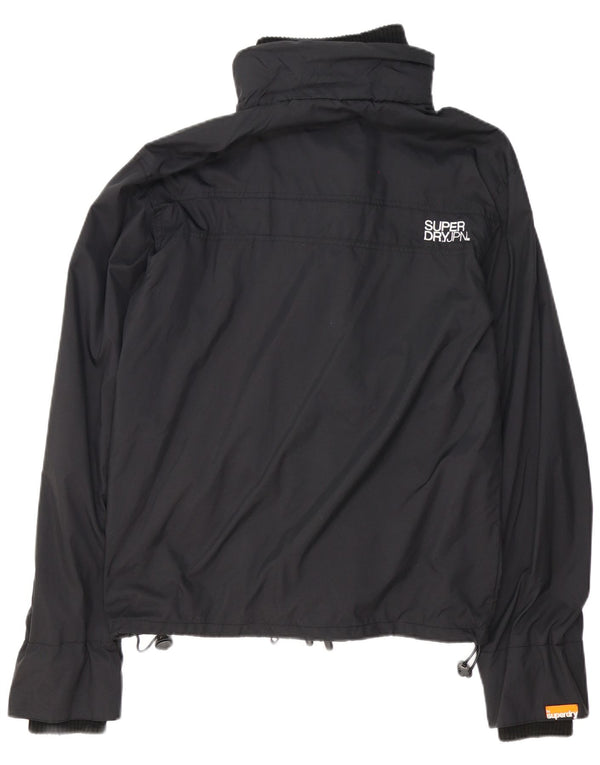 Superdry Grafisk regnjakke til mænd UK 42 XL sort nylon