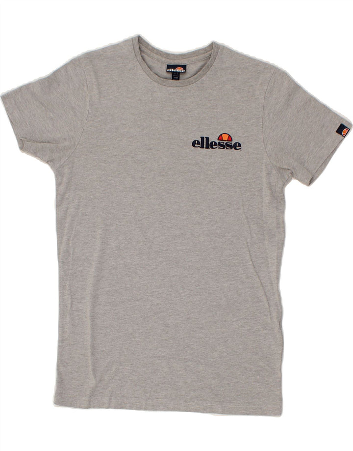 ELLESSE Mens Graphic T-Shirt Top Small Grey Cotton Vintage Ellesse and Second-Hand Ellesse from Messina Hembry 