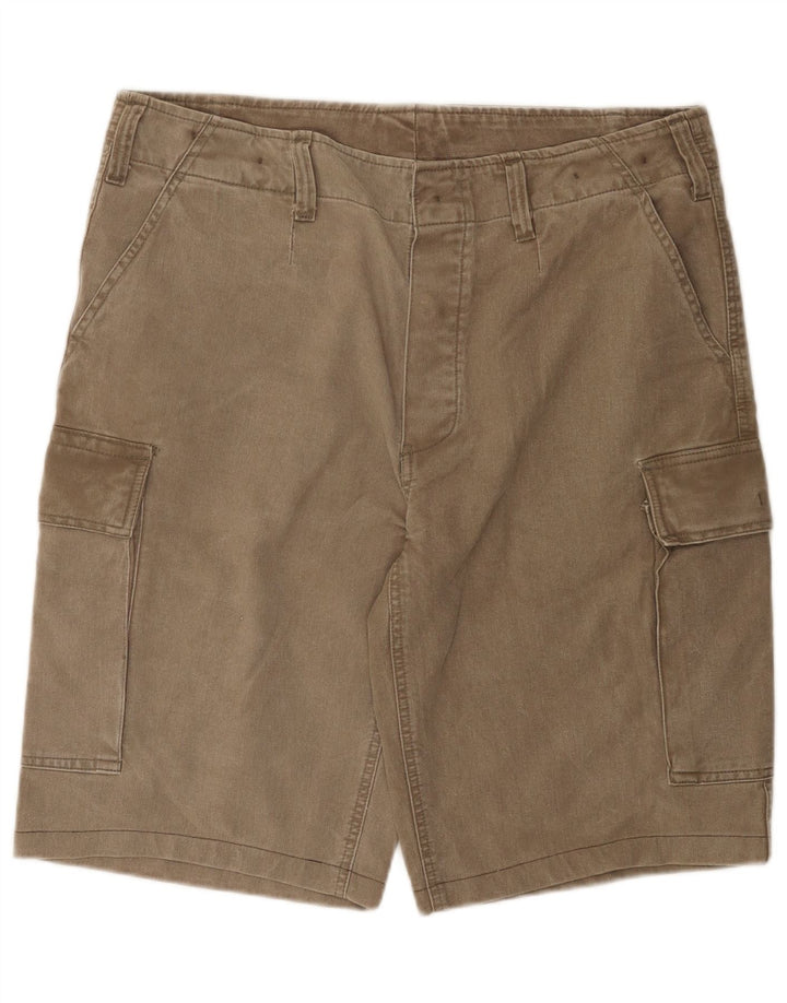 Vintage Herre Cargo Shorts W36 Large Khaki Bomuld