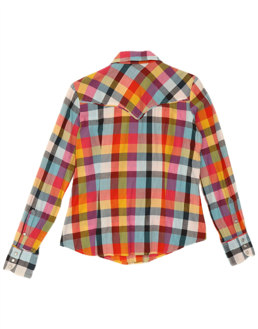 Marlboro Classics Womens Shirt IT 42 Medium Multicoloured Check Cotton