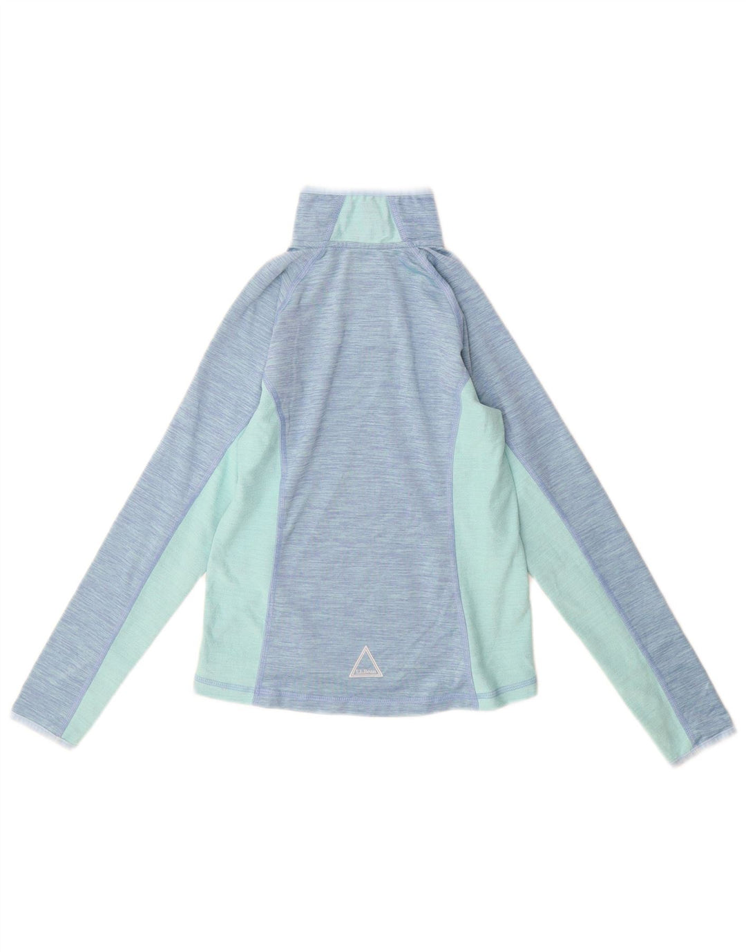 L.L.Bean Girls Pullover Tracksuit Top 7-8 Years Small Blue Colourblock