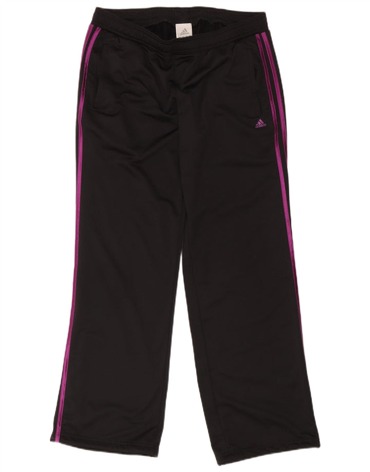 Adidas Womens Tracksuit Trousers UK 12/14 Medium Black Polyester