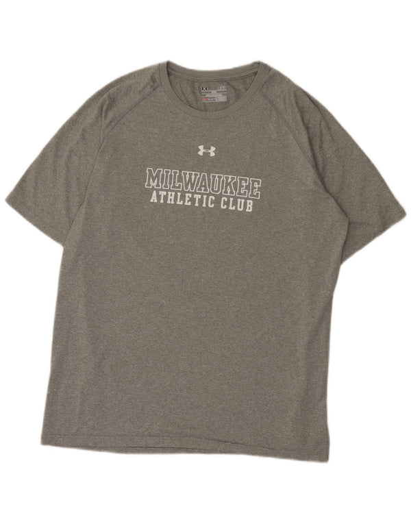 Under Armour Herren Milwaukee Graphic T-Shirt Top Large Grau Polyester
