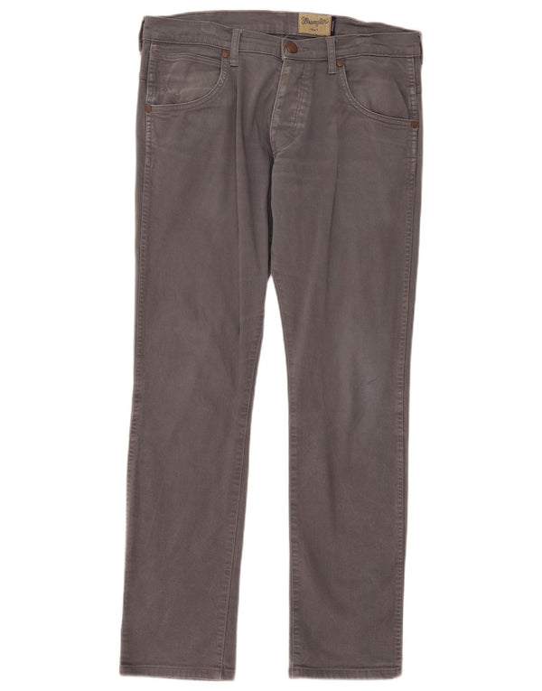Wrangler Mens Spencer Slim Straight Jeans W32 L32 Grey Cotton