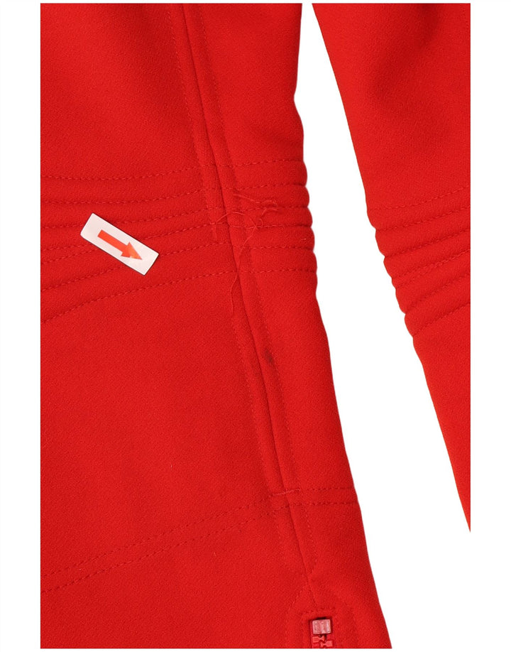 HEAD Womens Dungarees Ski Trousers IT 42 Medium Red Polyamide