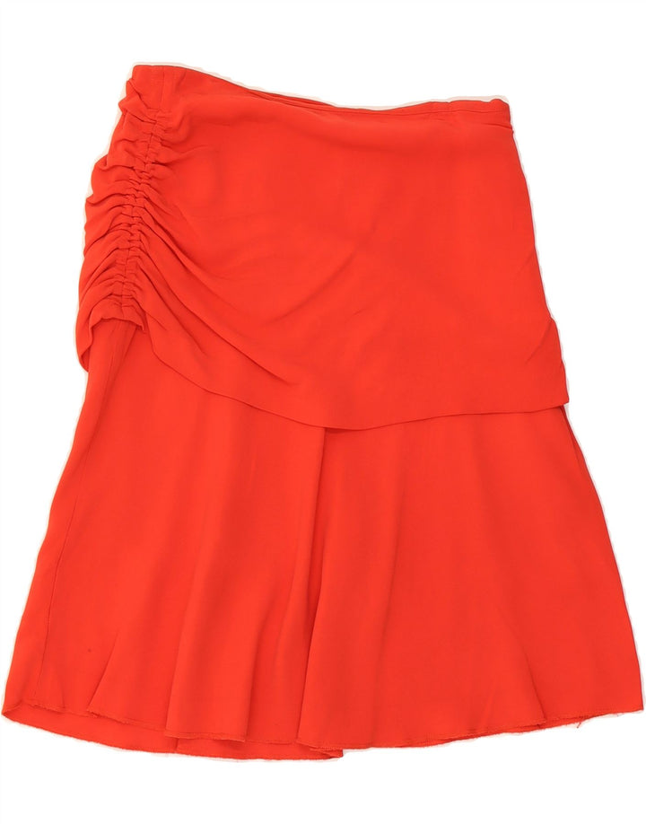 MASSIMO DUTTI Womens Flared Skirt EU 38 Small W28  Red Vintage Massimo Dutti and Second-Hand Massimo Dutti from Messina Hembry 