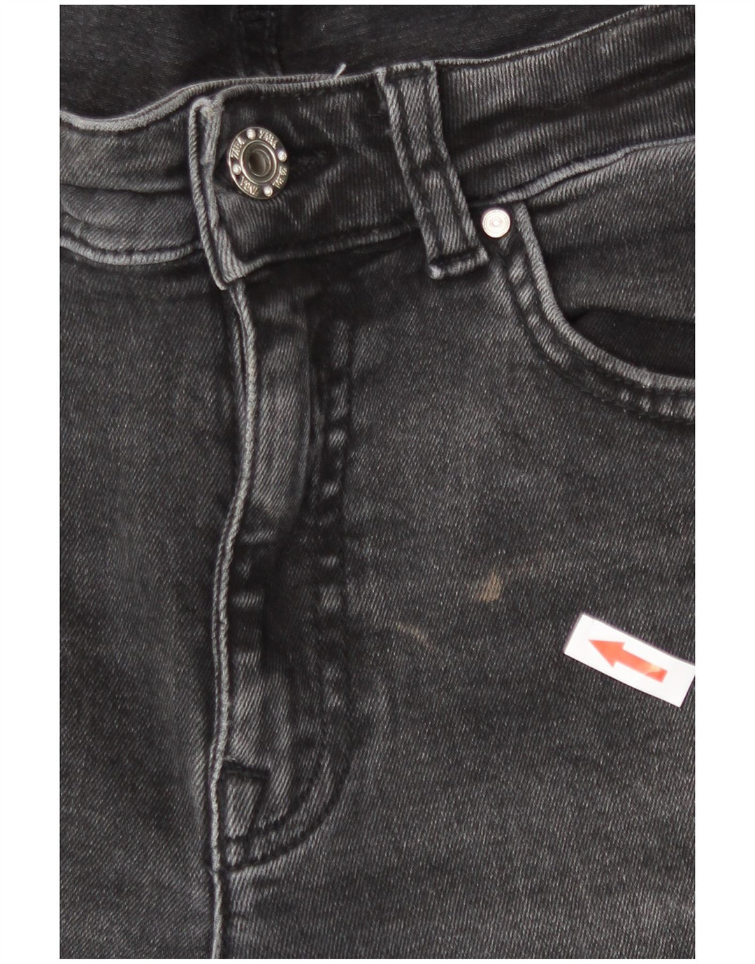 Jeans slim da donna Zara EU 42 Large W32 L26 Grigio