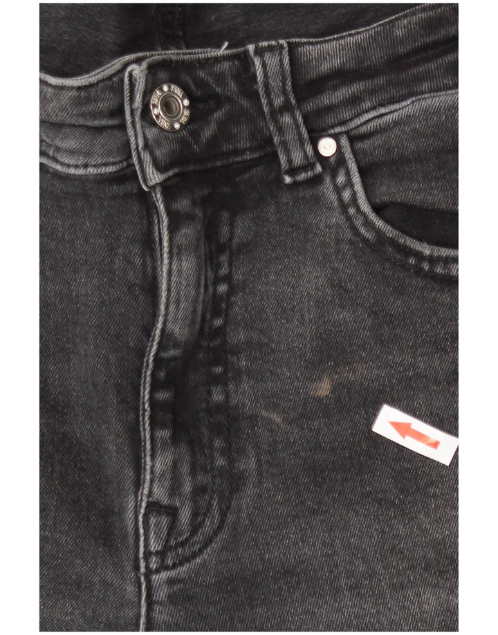 Jeans slim da donna Zara EU 42 Large W32 L26 Grigio