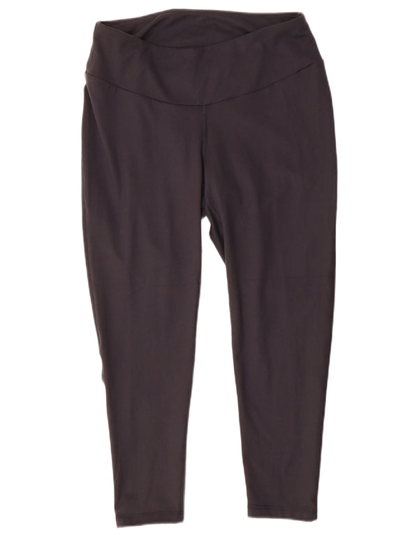 Adidas Damen Aeroready Crop Leggings UK 20/22 XL Schwarz