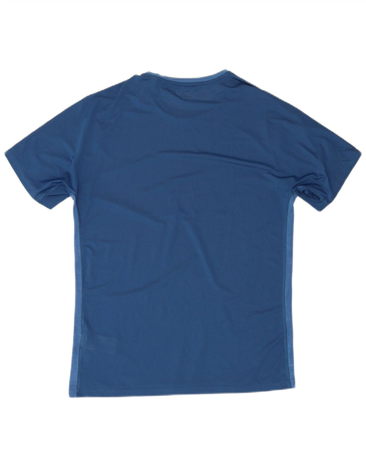 Reebok Mens T-Shirt Top Medium Blue Nylon