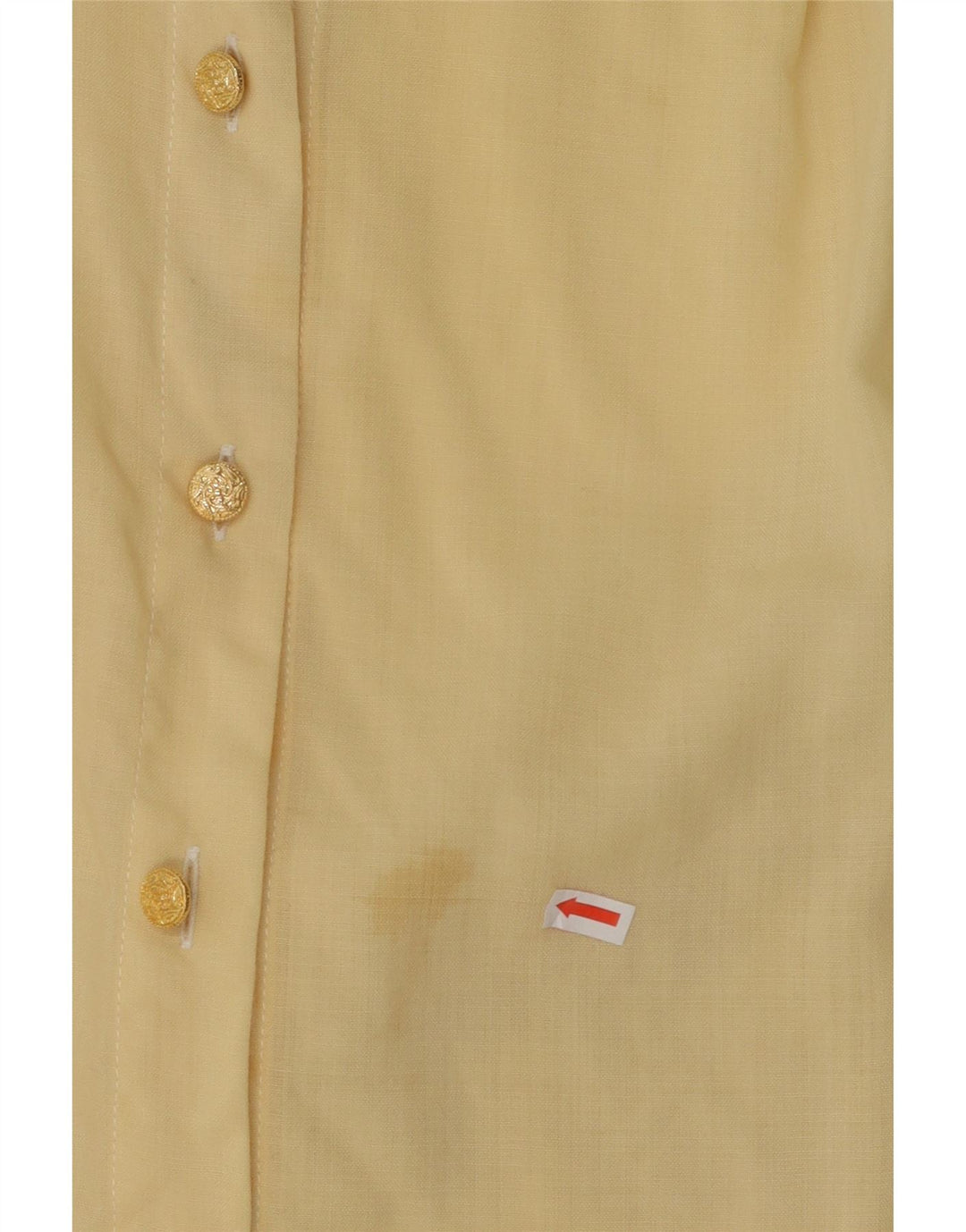 VINTAGE Womens Shirt IT 48 XL Yellow Wool Vintage Vintage and Second-Hand Vintage from Messina Hembry 