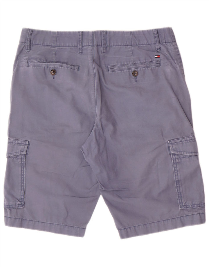 Pantaloncini cargo da uomo Tommy Hilfiger W32 cotone blu medio