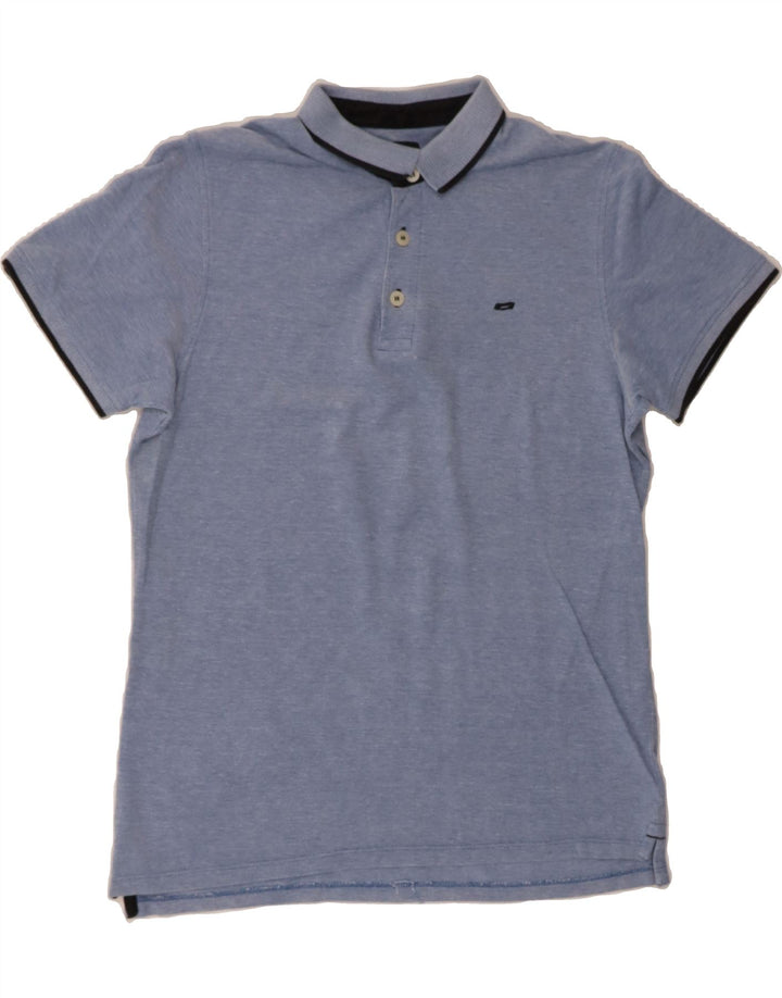 JACK & JONES Mens Polo Shirt Medium Blue Vintage Jack & Jones and Second-Hand Jack & Jones from Messina Hembry 