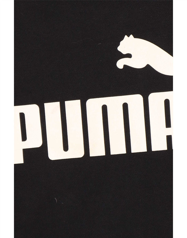 Puma Mens Graphic Sweatshirt Jumper Large Black