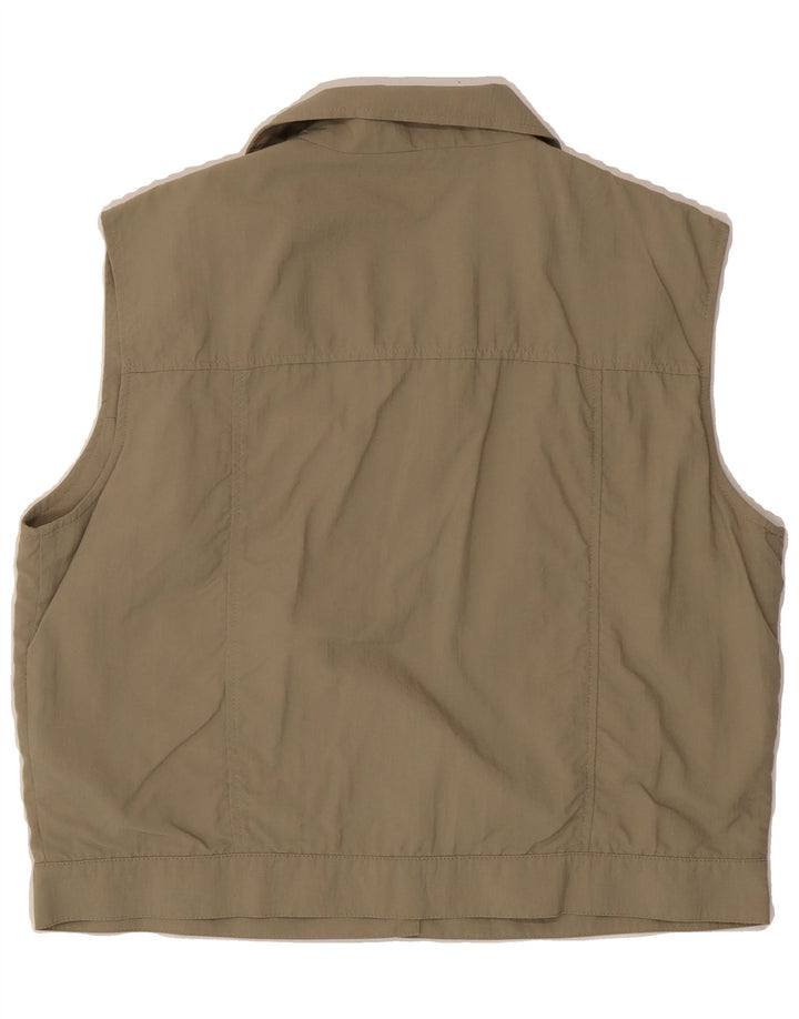 KLEPPER Womens Utility Gilet IT 42 Medium Beige Nylon Vintage Klepper and Second-Hand Klepper from Messina Hembry 