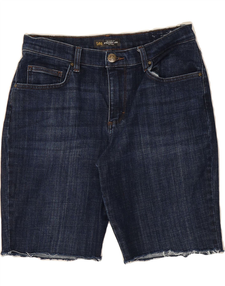 LEE Womens Mid Rise Denim Shorts W30 Medium Navy Blue Cotton Vintage Lee and Second-Hand Lee from Messina Hembry 