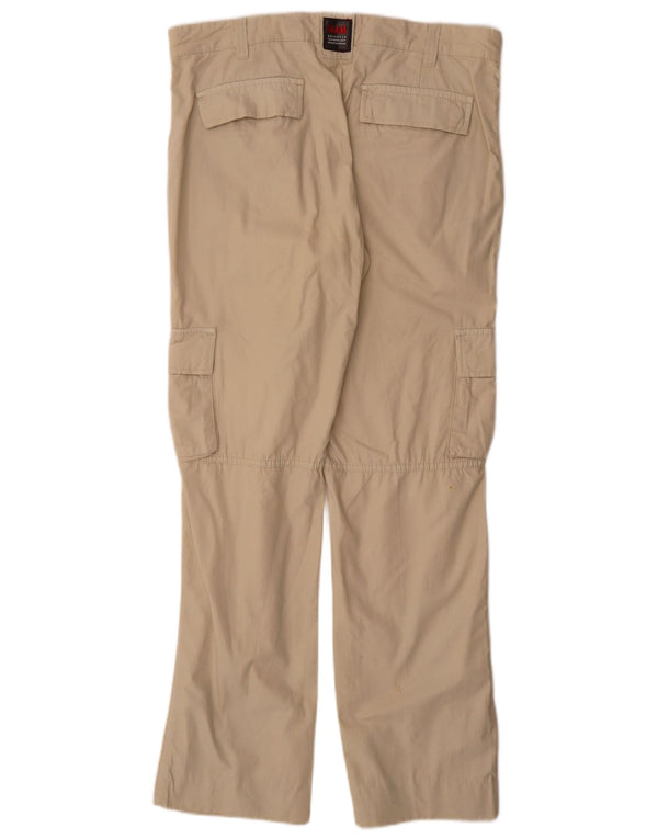 Pantaloni cargo dritti da uomo Slam IT 52 XL W36 L32 cotone bianco sporco