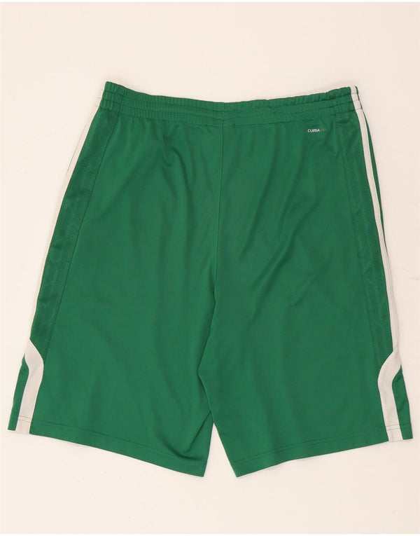 Pantaloncini sportivi Adidas Celtics da ragazzo 15-16 anni in poliestere color block verde