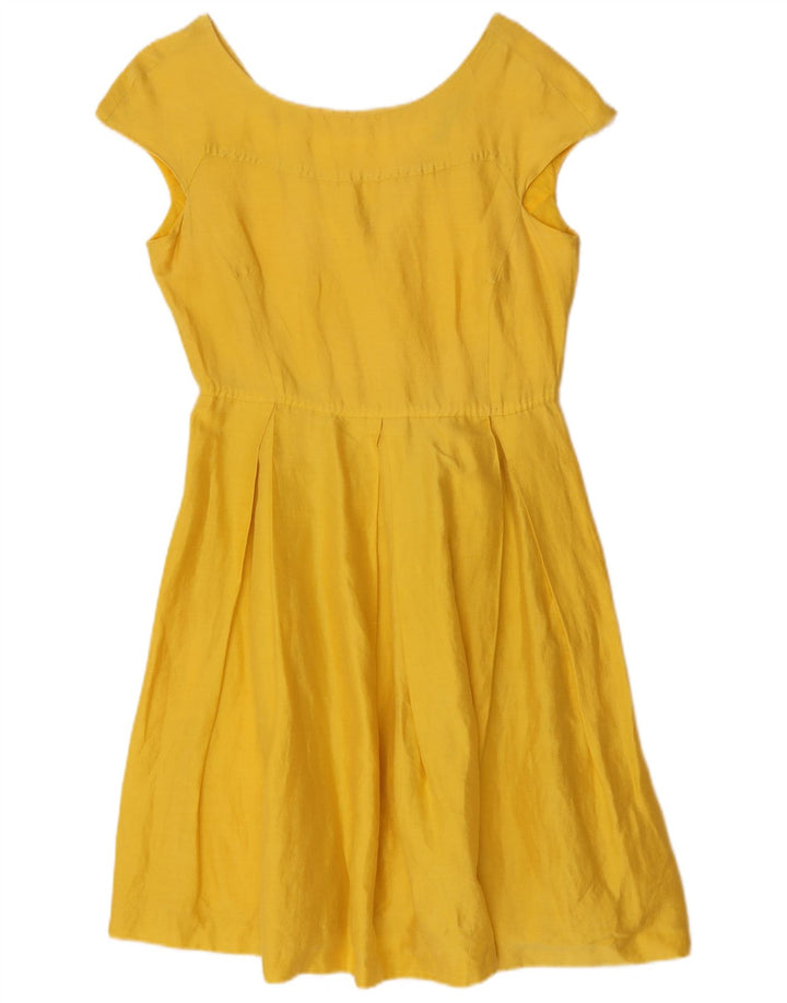 Max Mara Womens Weekend A-Line Dress UK 14 Medium Yellow