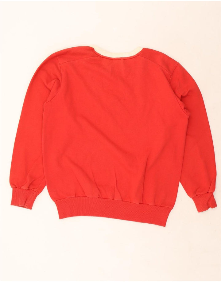 Puma Mens Graphic Sweatshirt Jumper Small Red Colourblock