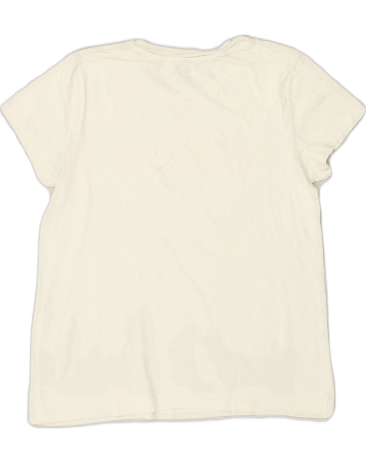 LEVI'S Womens Loose Fit Graphic T-Shirt Top UK 10 Small White Cotton | Vintage Levi's | Thrift | Second-Hand Levi's | Used Clothing | Messina Hembry 