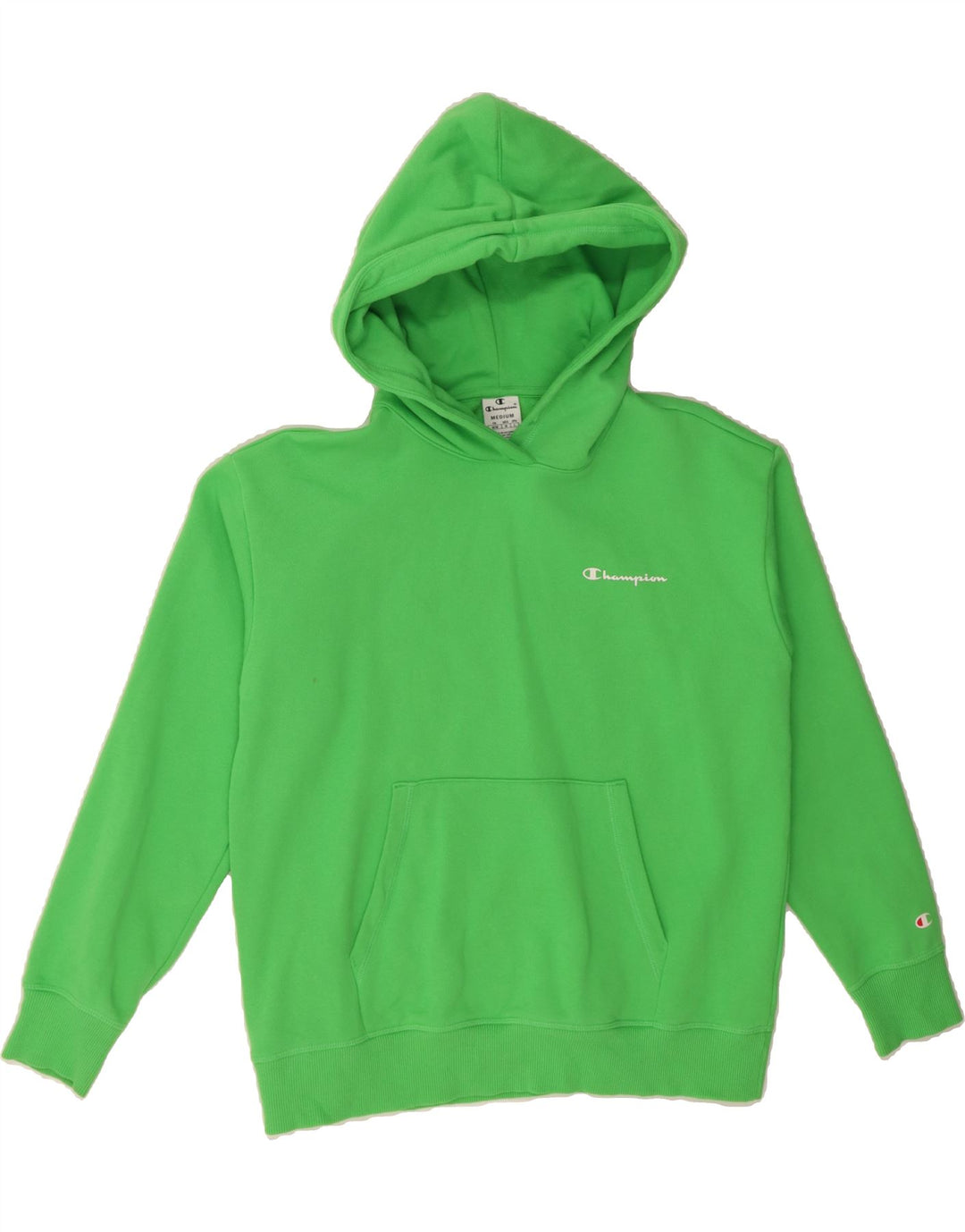 CHAMPION Mens Hoodie Jumper Medium Green Cotton Vintage Champion and Second-Hand Champion from Messina Hembry 