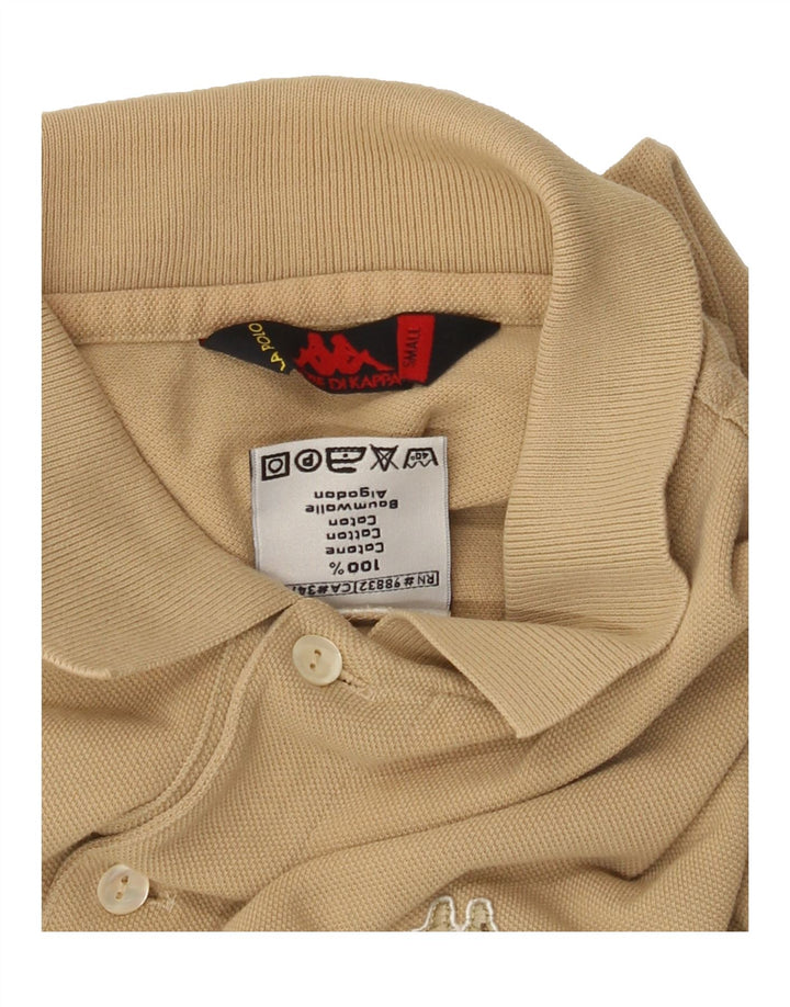 KAPPA Mens Polo Shirt Small Beige Cotton Vintage Kappa and Second-Hand Kappa from Messina Hembry 