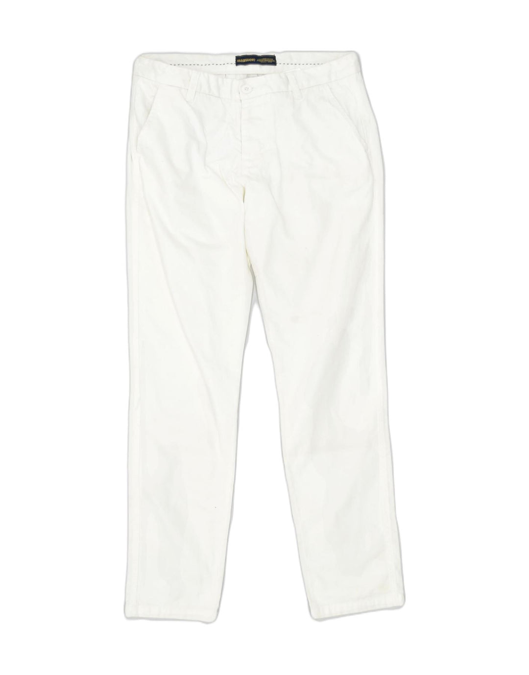 BLAUER Womens Skinny Casual Trousers EU 40 Medium W32 L34 White Cotton | Vintage | Thrift | Second-Hand | Used Clothing | Messina Hembry 