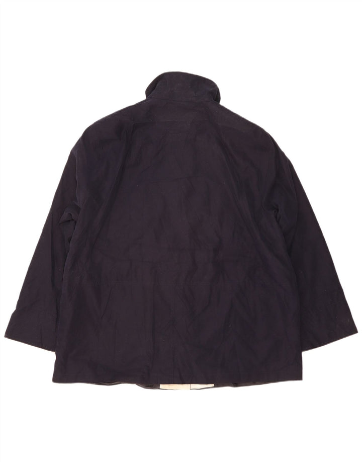 Marks & Spencer Womens Utility Jacket UK 20 2XL Navy Blue Polyester