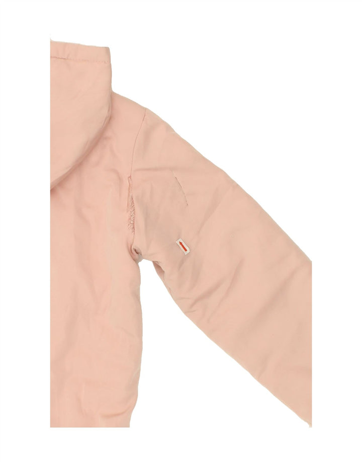 GUESS Girls Graphic Hooded Bomber Jacket 9-10 Years Pink Polyester Vintage Guess and Second-Hand Guess from Messina Hembry 
