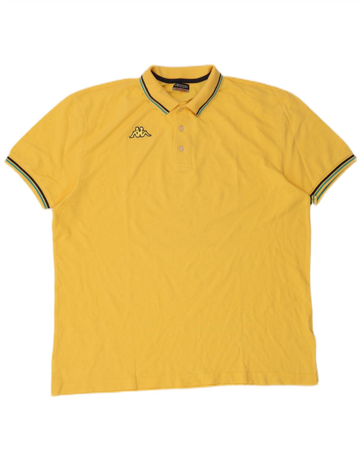 Kappa Mens Polo Shirt 3XL Yellow