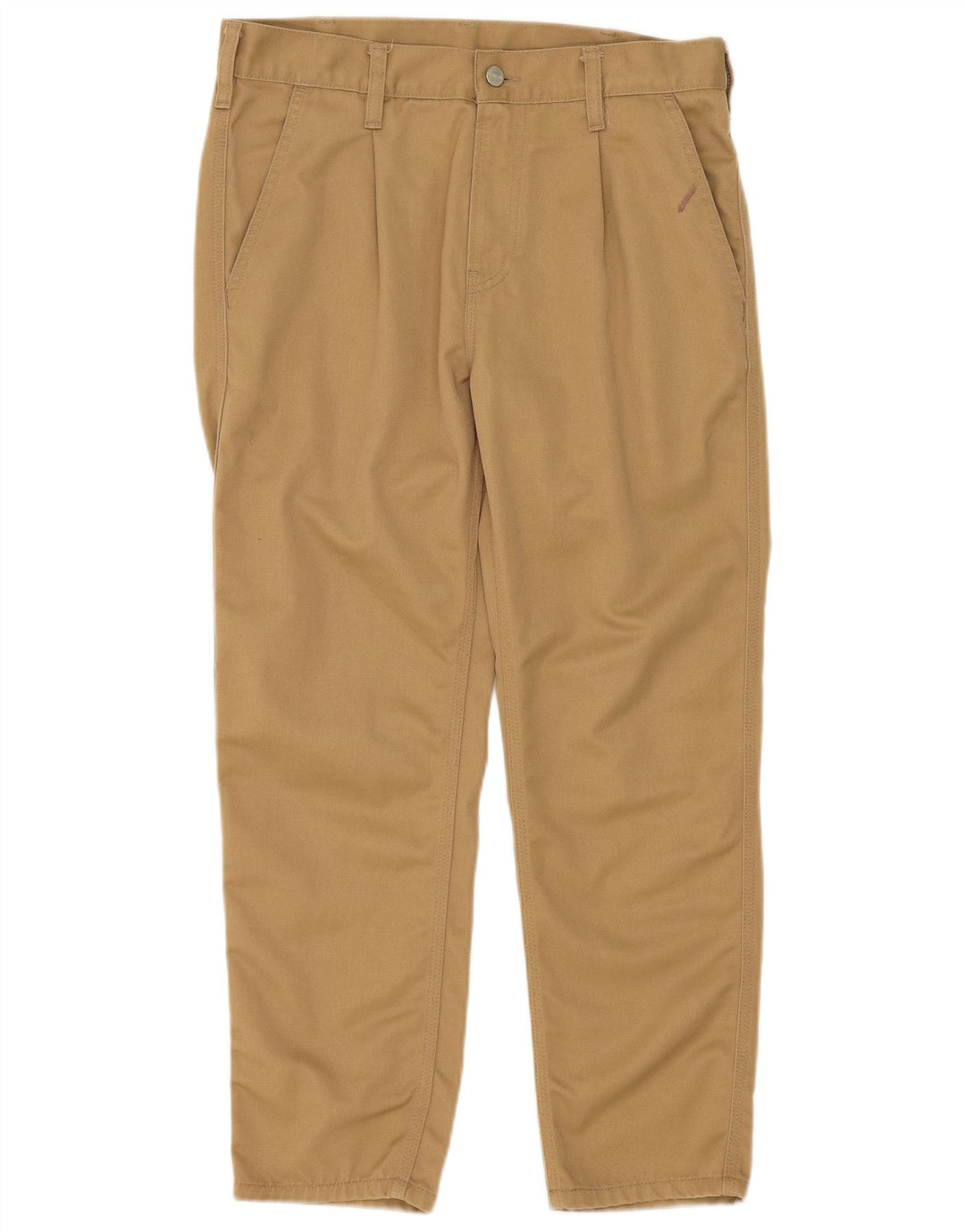 Carhartt Mens Pegged Chino Trousers W30 L27 Beige Polyester