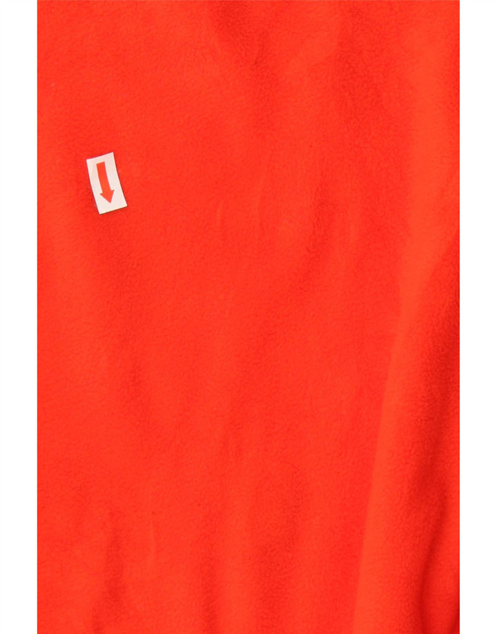 CHAPS Mens Zip Neck Fleece Jumper XL Orange Polyester Vintage Chaps and Second-Hand Chaps from Messina Hembry 