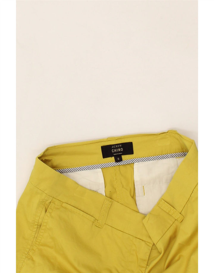 J. CREW Womens Chino Shorts US 6 Medium W32  Yellow Cotton Vintage J. Crew and Second-Hand J. Crew from Messina Hembry 