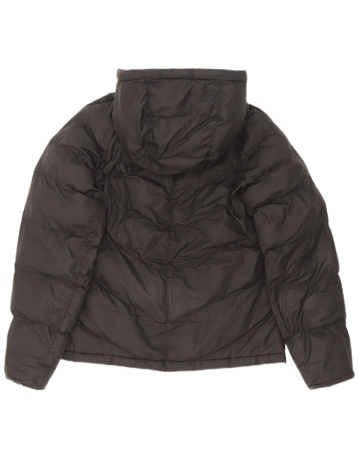Nike Boys Hooded Padded Jacket 13-14 Years XL Black Polyester